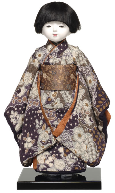 【新規購入】市松人形　色留め袖　古布　15号サイズ　アンティーク　ちりめん クラフト・布製品